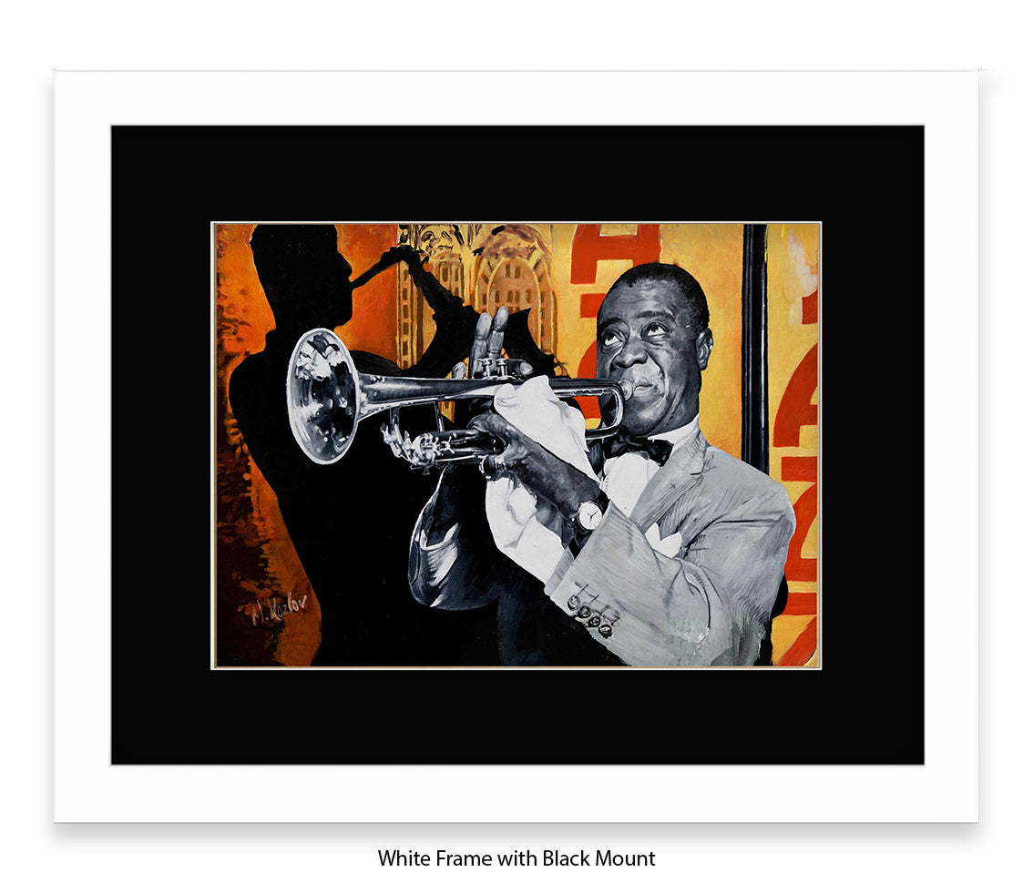 Louis Armstrong  - Michael Kozlov Art Print