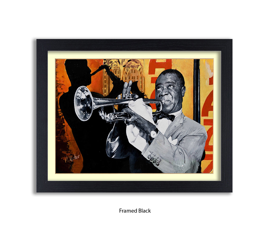 Louis Armstrong  - Michael Kozlov Art Print