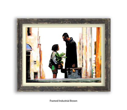 Leon Street - Suitcase - Michael Kozlov Art Print