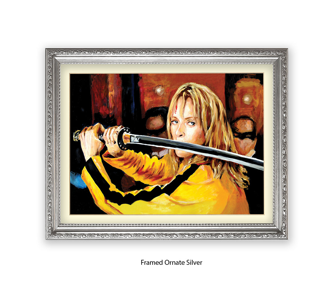 Kill Bill - Uma Thurman - Sword - Michael Kozlov Art Print