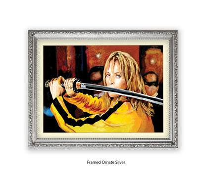 Kill Bill - Uma Thurman - Sword - Michael Kozlov Art Print
