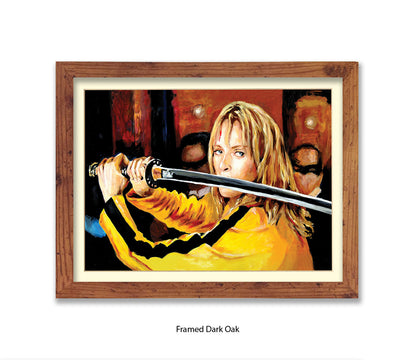 Kill Bill - Uma Thurman - Sword - Michael Kozlov Art Print