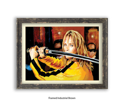 Kill Bill - Uma Thurman - Sword - Michael Kozlov Art Print
