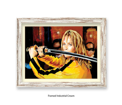 Kill Bill - Uma Thurman - Sword - Michael Kozlov Art Print