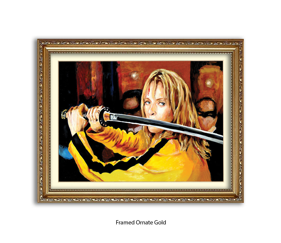 Kill Bill - Uma Thurman - Sword - Michael Kozlov Art Print