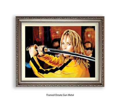 Kill Bill - Uma Thurman - Sword - Michael Kozlov Art Print