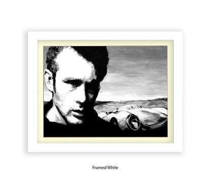 James Dean - Porsche - Michael Kozlov Art Print
