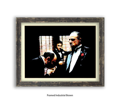 Godfather - Brando Kiss - Michael Kozlov Art Print