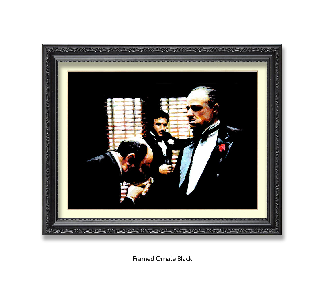 Godfather - Brando Kiss - Michael Kozlov Art Print