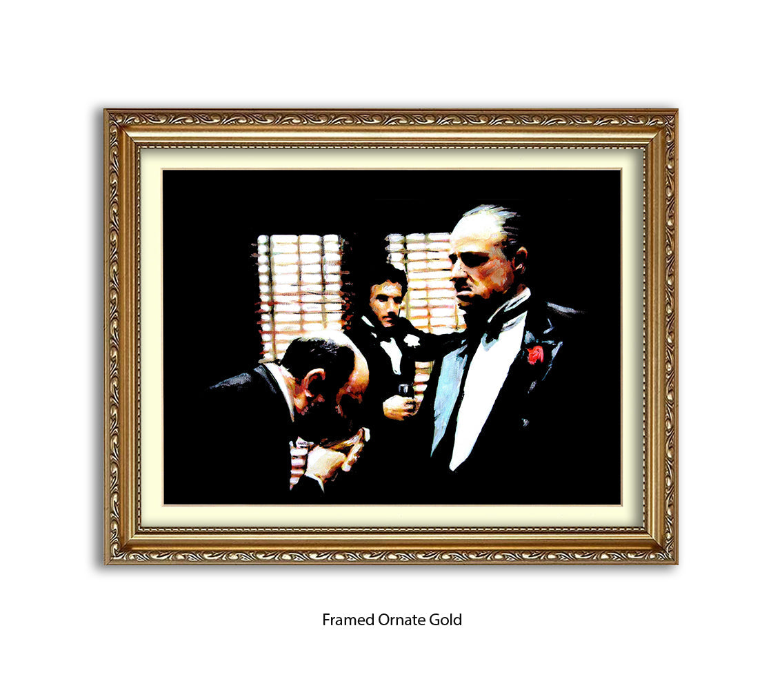 Godfather - Brando Kiss - Michael Kozlov Art Print