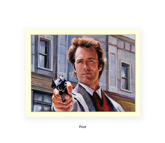 Dirty Harry - Clint Eastwood - Michael Kozlov Art Print