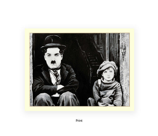 Charlie Chaplin - The Kid- Michael Kozlov Art Print