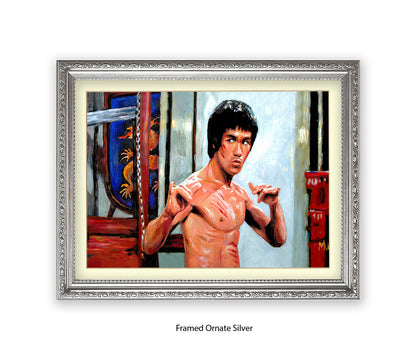 Bruce lee - Colour - Michael Kozlov Art Print