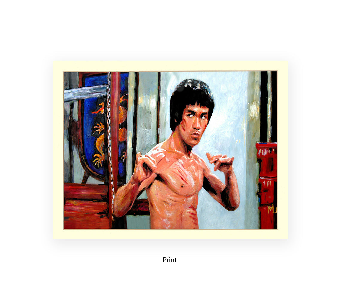 Bruce lee - Colour - Michael Kozlov Art Print