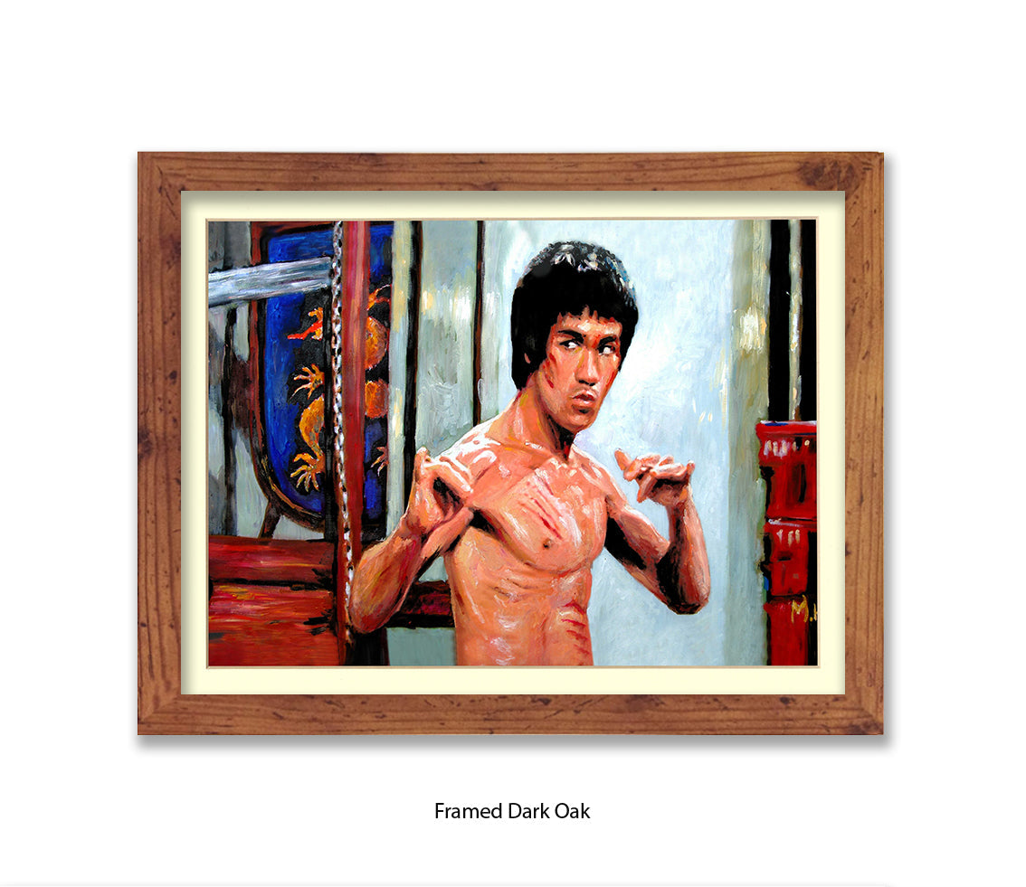 Bruce lee - Colour - Michael Kozlov Art Print