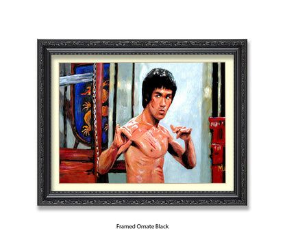 Bruce lee - Colour - Michael Kozlov Art Print