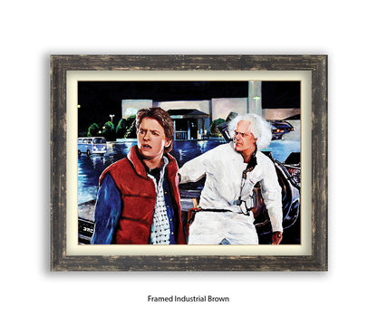 Back To The Future Doc - Michael Kozlov Art Print