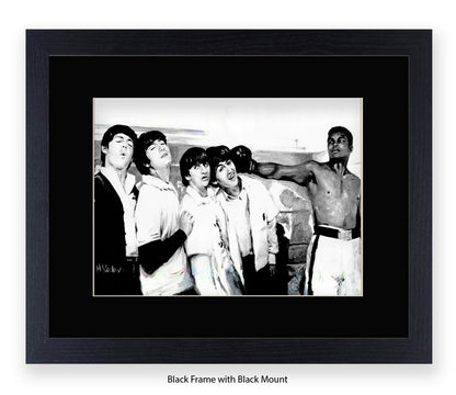 Ali With The Beatles - Michael Kozlov Art Print