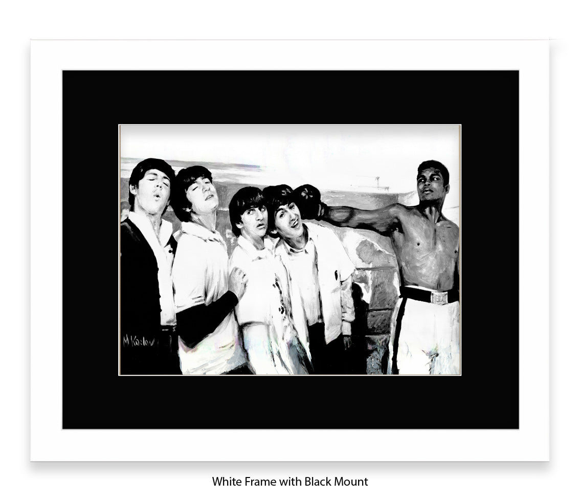 Ali With The Beatles - Michael Kozlov Art Print
