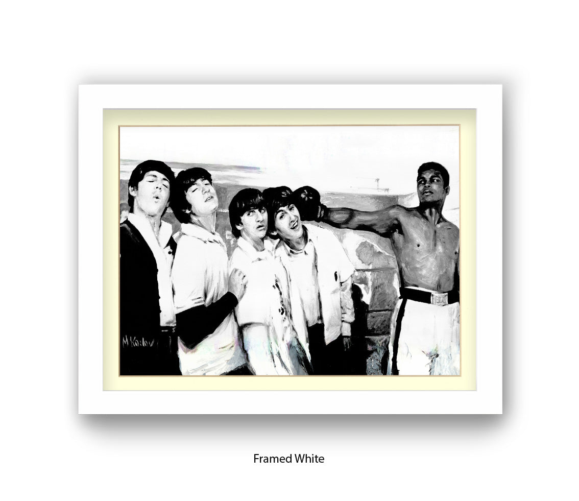Ali With The Beatles - Michael Kozlov Art Print