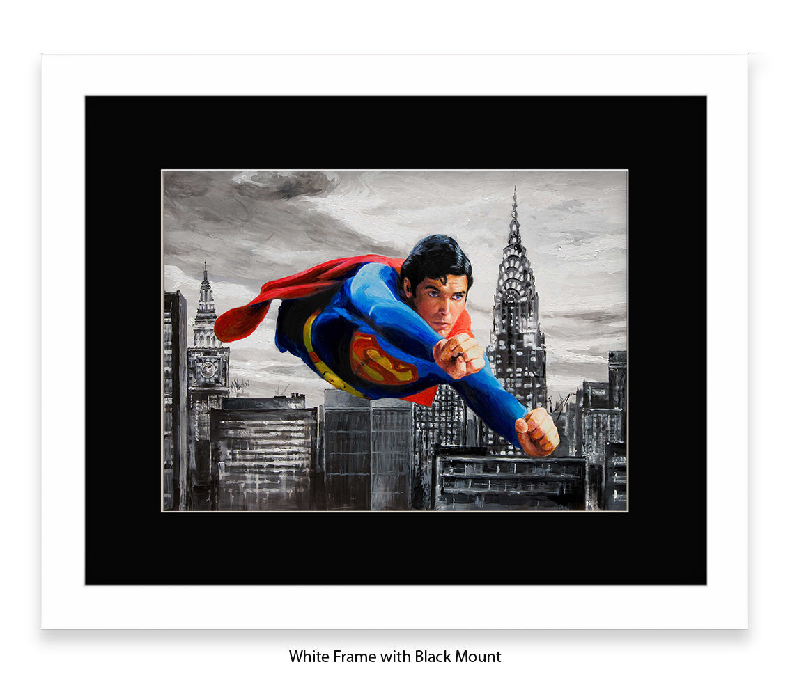 Superman -  Christopher Reeve - Michael Kozlov Art Print
