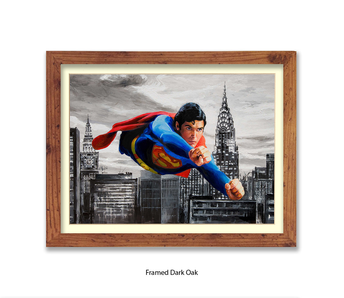 Superman -  Christopher Reeve - Michael Kozlov Art Print