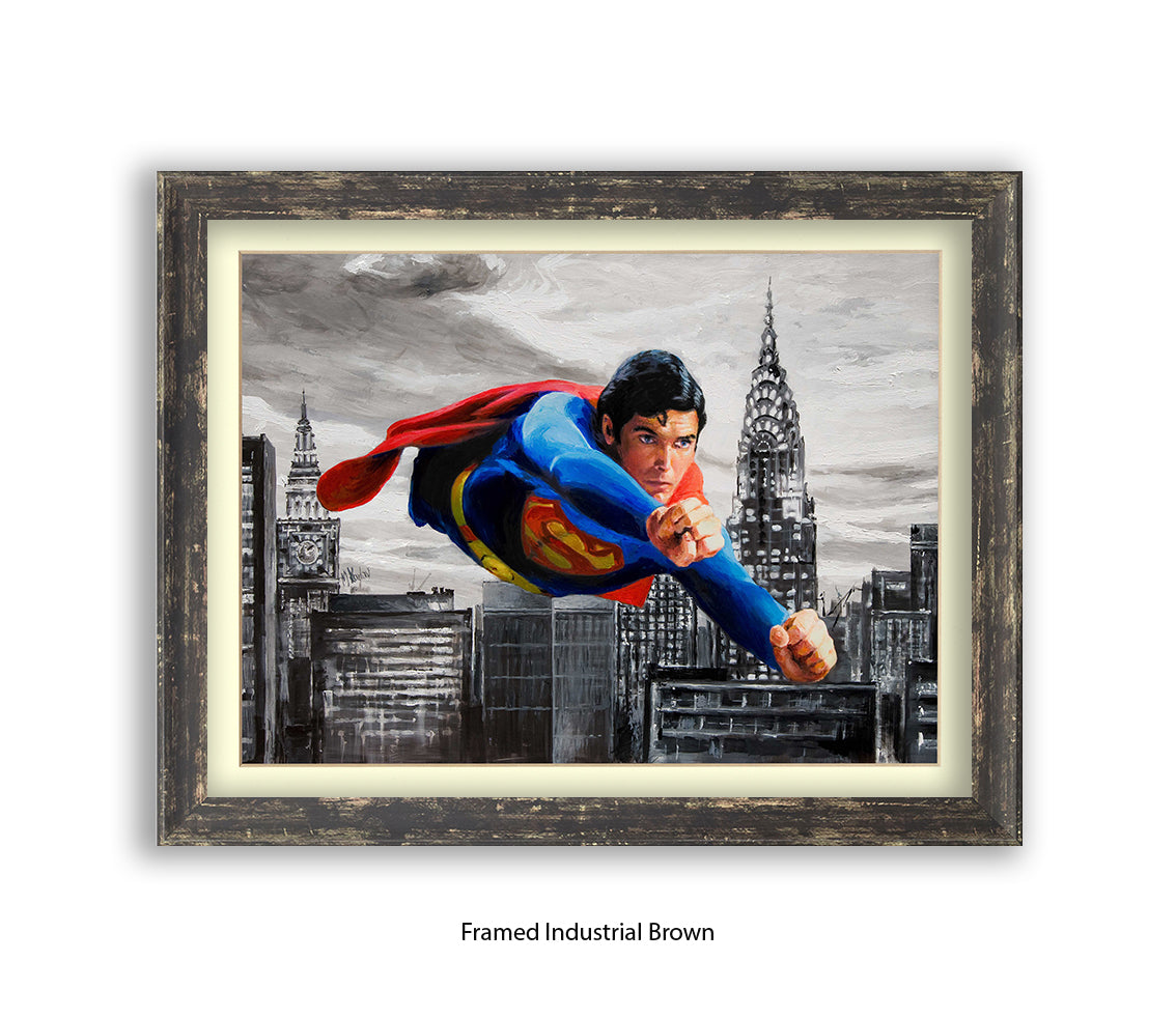 Superman -  Christopher Reeve - Michael Kozlov Art Print