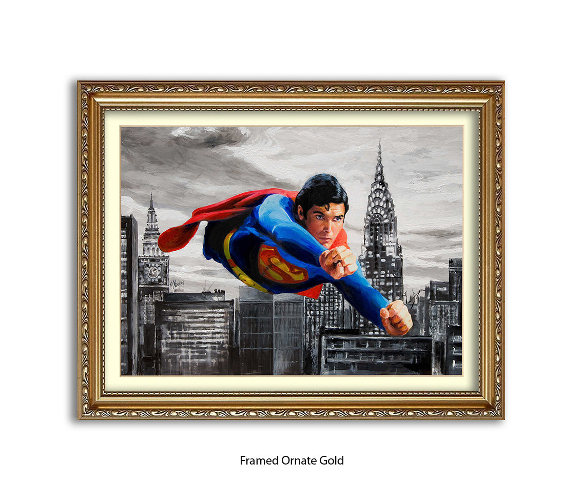 Superman -  Christopher Reeve - Michael Kozlov Art Print