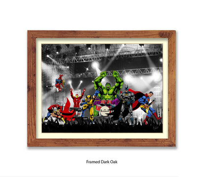 Band On Stage - Michael Kozlov Art Print