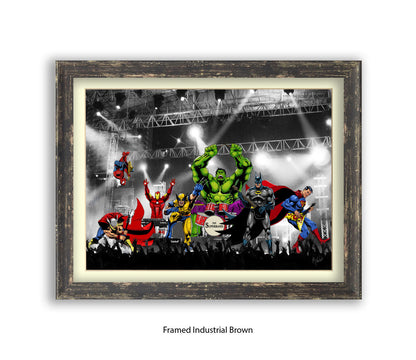Band On Stage - Michael Kozlov Art Print
