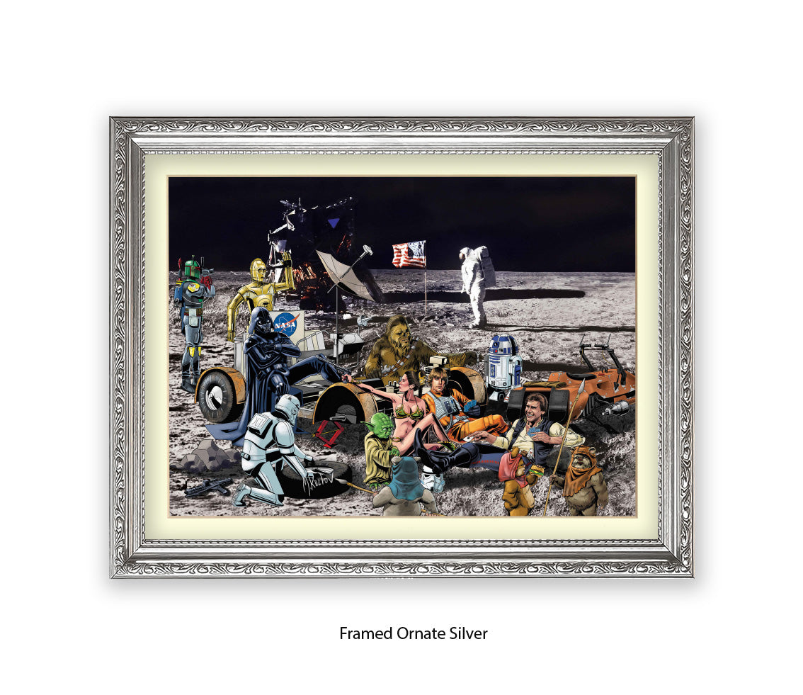 Star Wars - Moon Party - Michael Kozlov Art Print