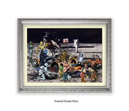 Star Wars - Moon Party - Michael Kozlov Art Print