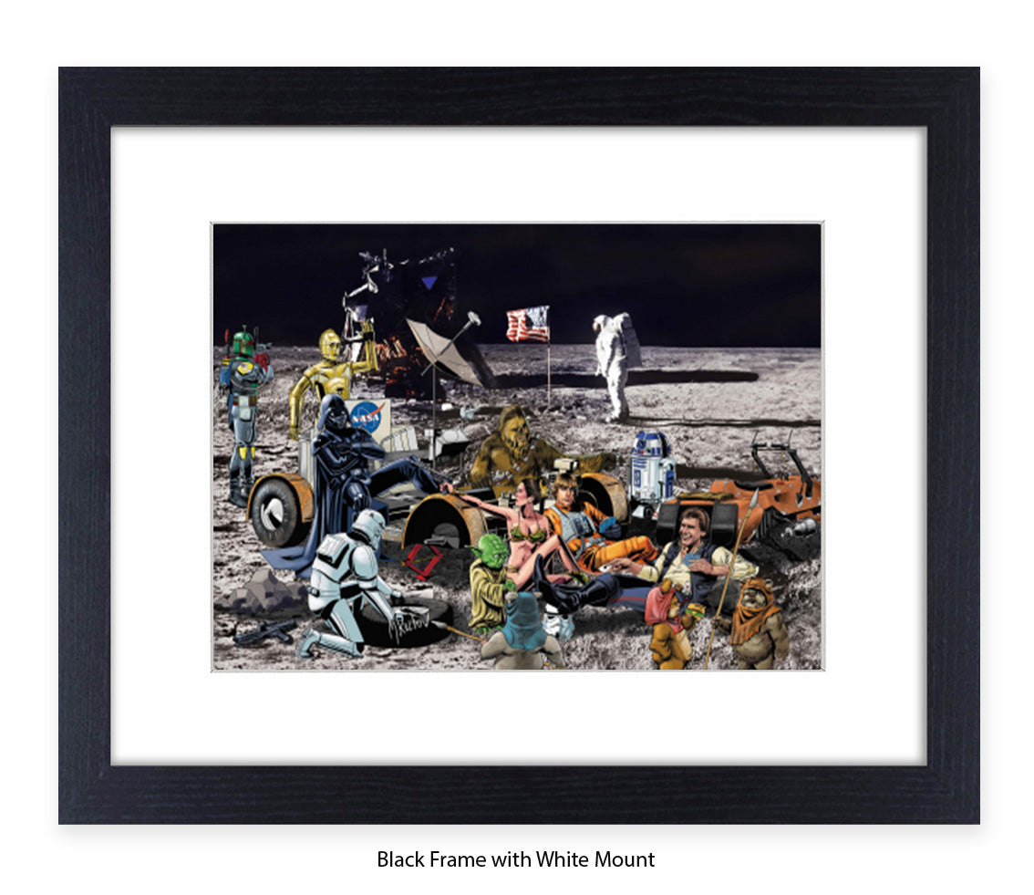 Star Wars - Moon Party - Michael Kozlov Art Print