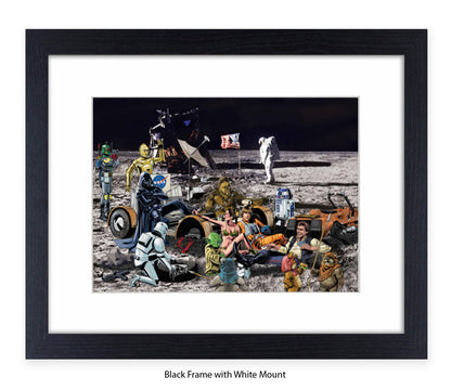 Star Wars - Moon Party - Michael Kozlov Art Print