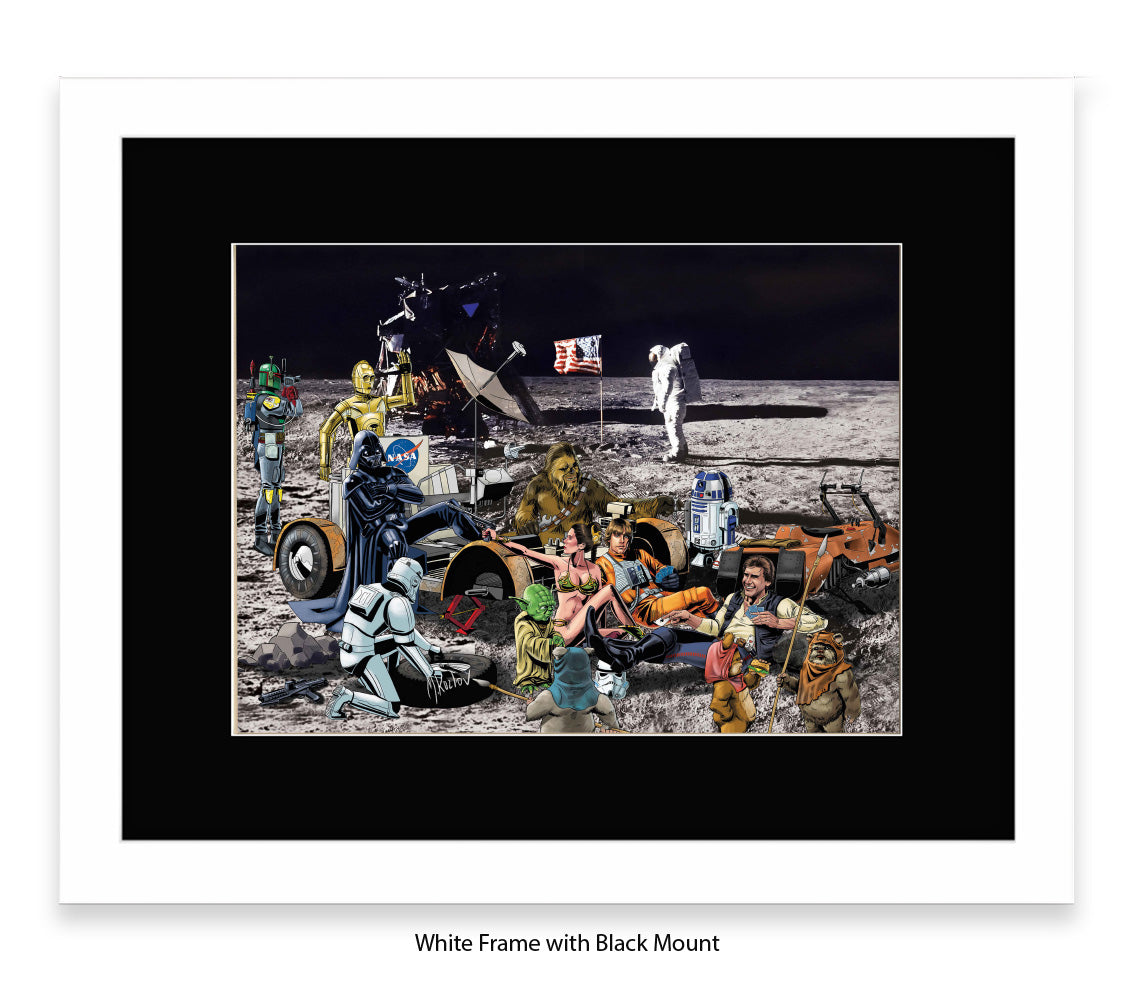 Star Wars - Moon Party - Michael Kozlov Art Print