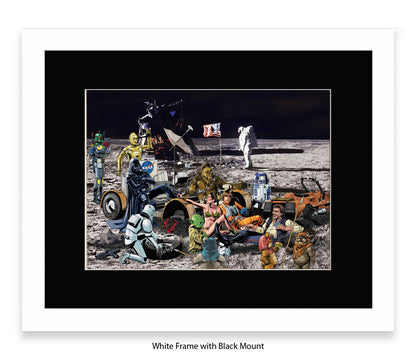 Star Wars - Moon Party - Michael Kozlov Art Print