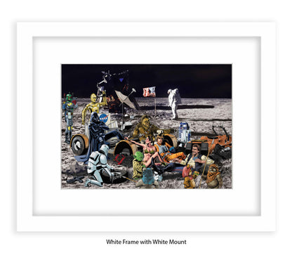 Star Wars - Moon Party - Michael Kozlov Art Print