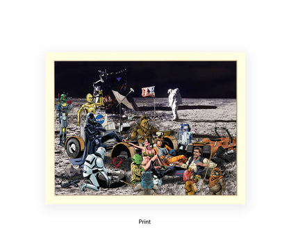Star Wars - Moon Party - Michael Kozlov Art Print