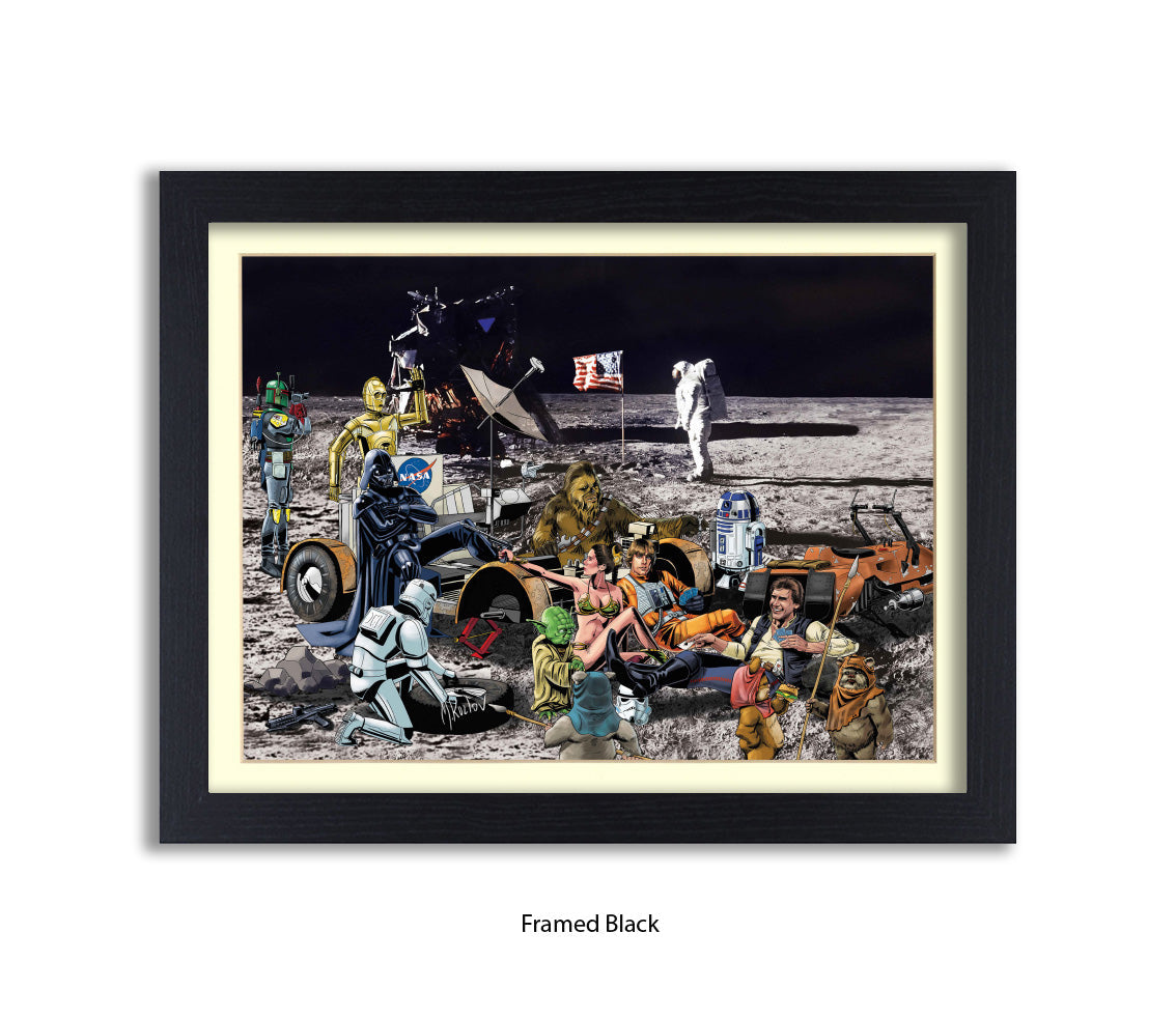 Star Wars - Moon Party - Michael Kozlov Art Print