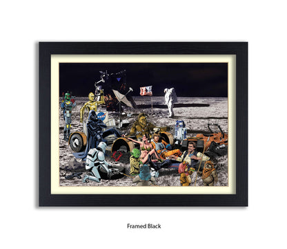 Star Wars - Moon Party - Michael Kozlov Art Print