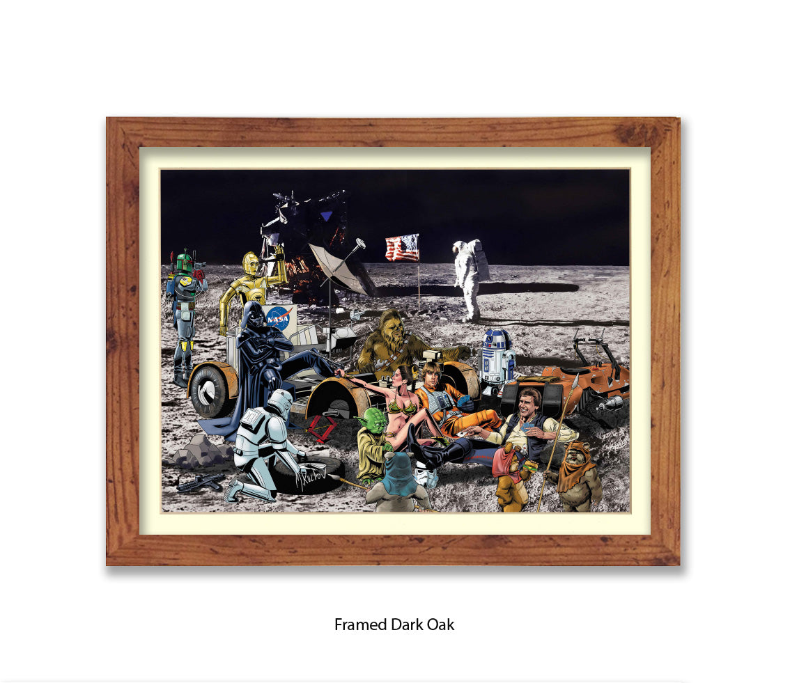 Star Wars - Moon Party - Michael Kozlov Art Print