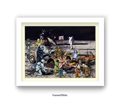 Star Wars - Moon Party - Michael Kozlov Art Print