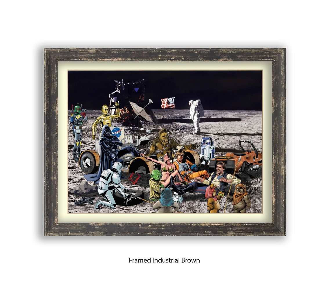 Star Wars - Moon Party - Michael Kozlov Art Print