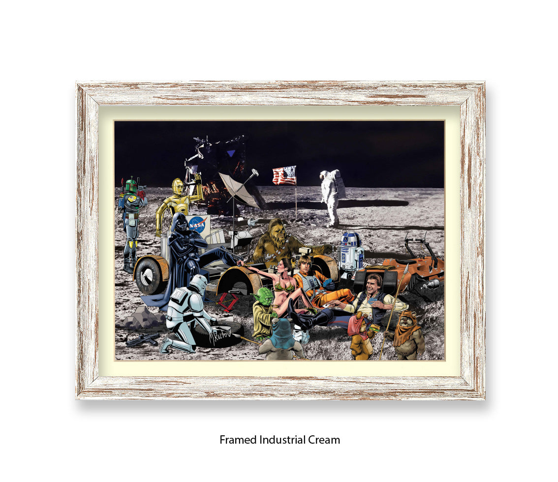 Star Wars - Moon Party - Michael Kozlov Art Print
