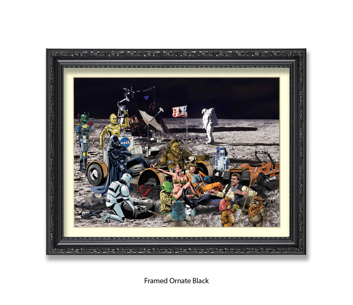 Star Wars - Moon Party - Michael Kozlov Art Print
