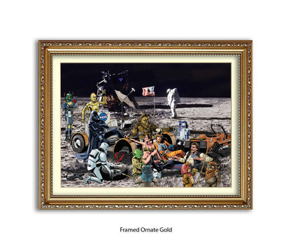Star Wars - Moon Party - Michael Kozlov Art Print