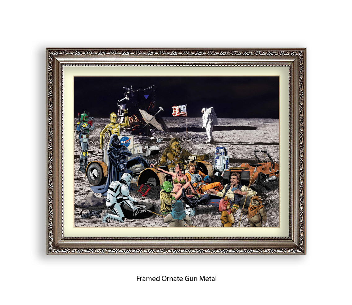 Star Wars - Moon Party - Michael Kozlov Art Print