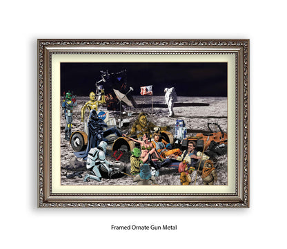Star Wars - Moon Party - Michael Kozlov Art Print