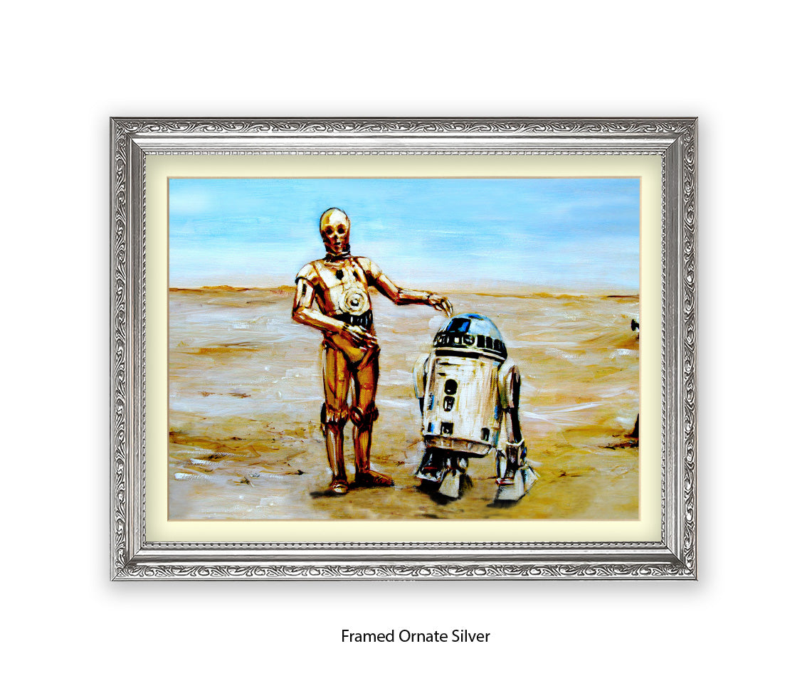 Star Wars - Droids - 2 Robots - Michael Kozlov Art Print