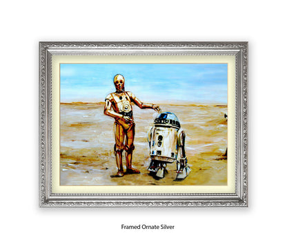 Star Wars - Droids - 2 Robots - Michael Kozlov Art Print